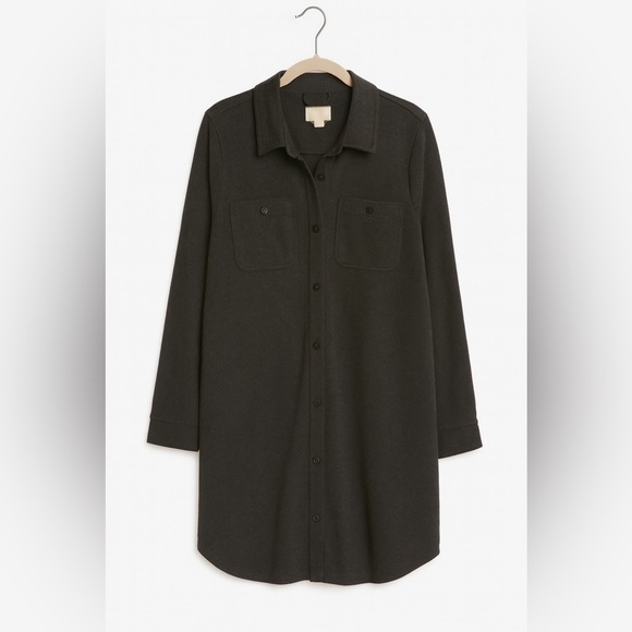Thread & Supply Dresses & Skirts - NWT Thread & Supply Charcoal Leslie Button-Up Shirt Dress, Size L